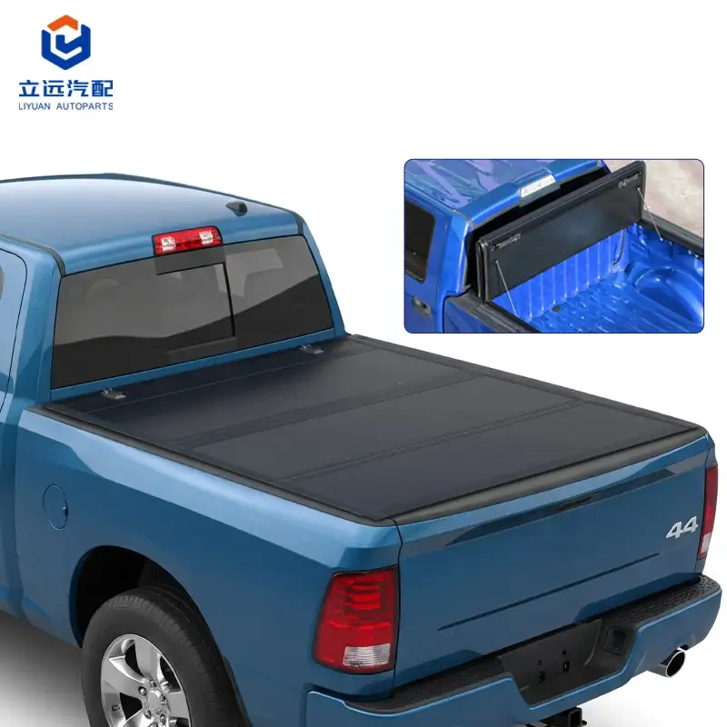 Low Profile Hard Quad-Fold Tonneau Cover for Dodge Ram