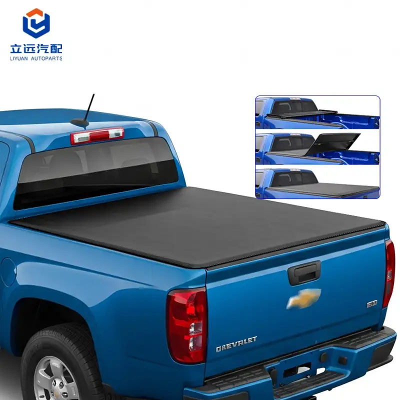 Soft Vinyl Tri-Fold Tonneau Cover for GMC Chevrolet
